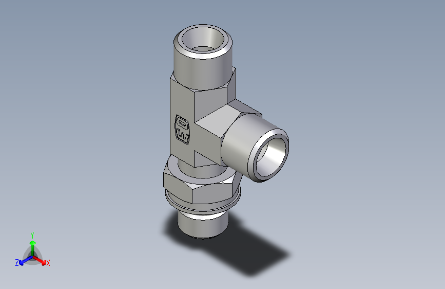 卡套式工业通用硬管接头EO_Adjustable_locknut_run_tee_LEE08LMOROMDCF