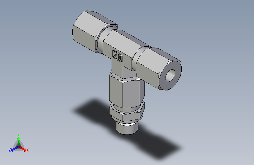 卡套式工业通用硬管接头EO_Assembled_adjustable_standpipe_branch_tee_EVT06LR71