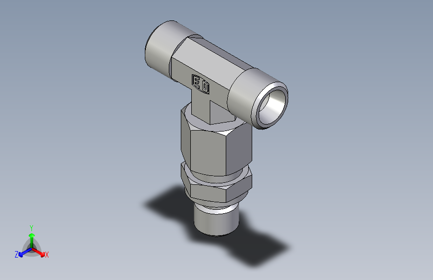 卡套式工业通用硬管接头EO_Assembled_adjustable_standpipe_branch_tee_EVT08LMOMD71