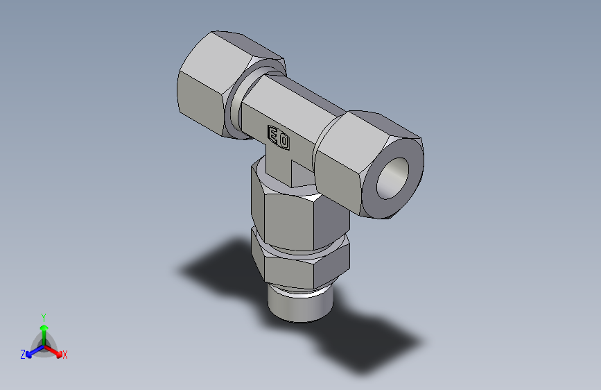 卡套式工业通用硬管接头EO_Assembled_adjustable_standpipe_branch_tee_EVT14SM71