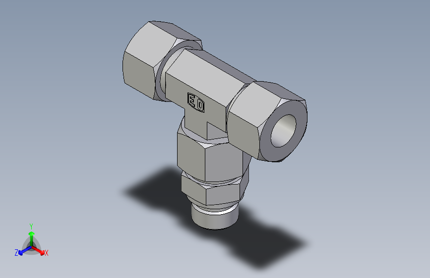 卡套式工业通用硬管接头EO_Assembled_adjustable_standpipe_branch_tee_EVT16SR71