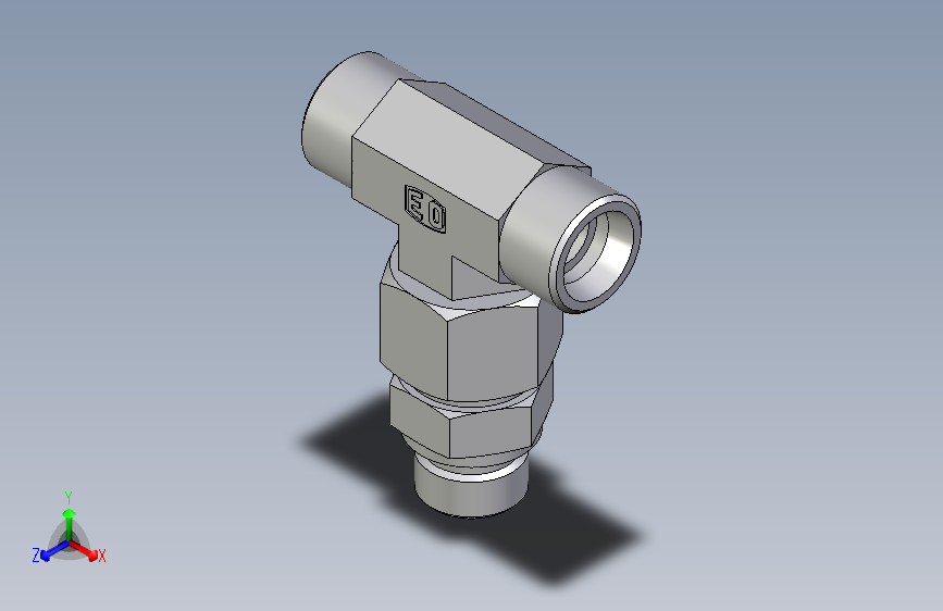 卡套式工业通用硬管接头EO_Assembled_adjustable_standpipe_branch_tee_EVT16SROMD71