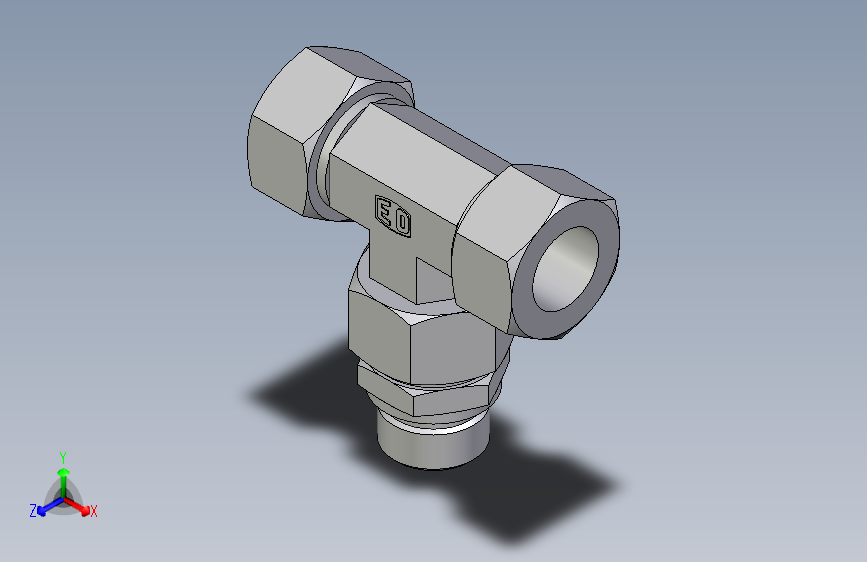 卡套式工业通用硬管接头EO_Assembled_adjustable_standpipe_branch_tee_EVT22LR71