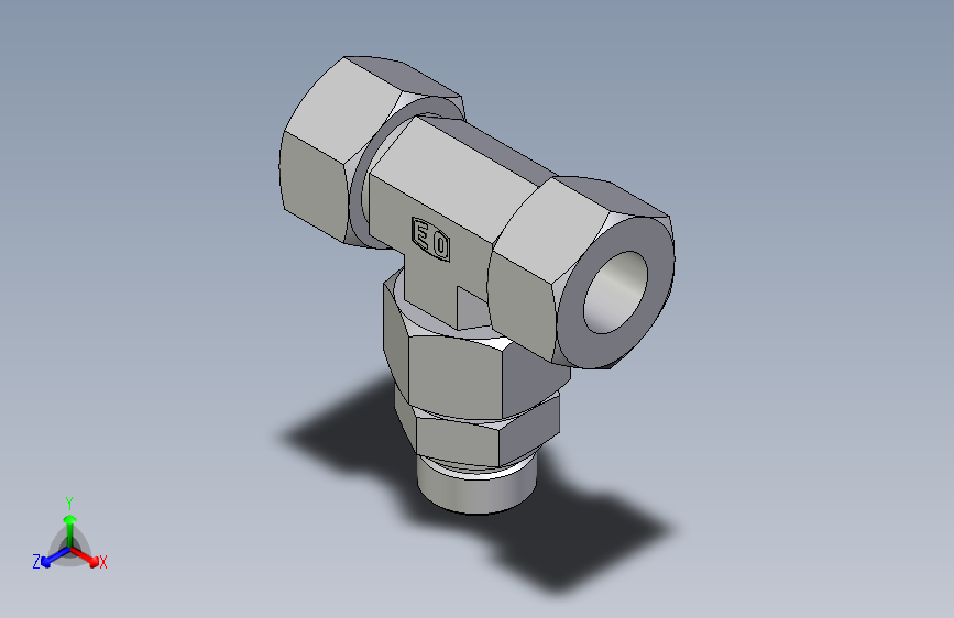 卡套式工业通用硬管接头EO_Assembled_adjustable_standpipe_branch_tee_EVT25SM71