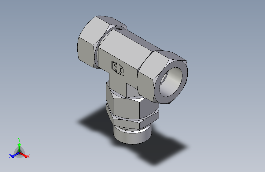 卡套式工业通用硬管接头EO_Assembled_adjustable_standpipe_branch_tee_EVT28LM71