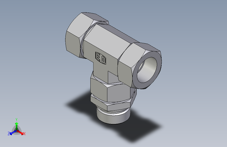 卡套式工业通用硬管接头EO_Assembled_adjustable_standpipe_branch_tee_EVT28LR71