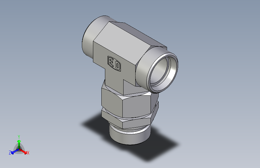 卡套式工业通用硬管接头EO_Assembled_adjustable_standpipe_branch_tee_EVT28LROMD71