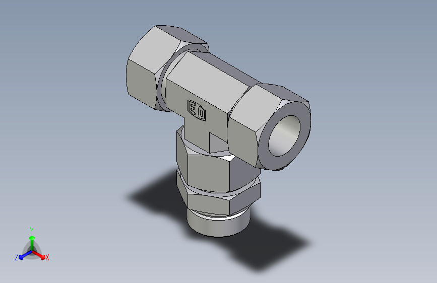 卡套式工业通用硬管接头EO_Assembled_adjustable_standpipe_branch_tee_EVT30SM71