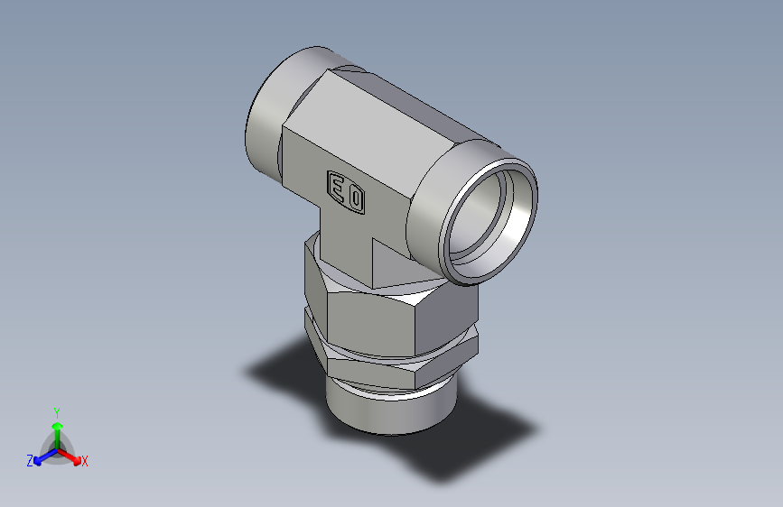 卡套式工业通用硬管接头EO_Assembled_adjustable_standpipe_branch_tee_EVT35LMOMD71