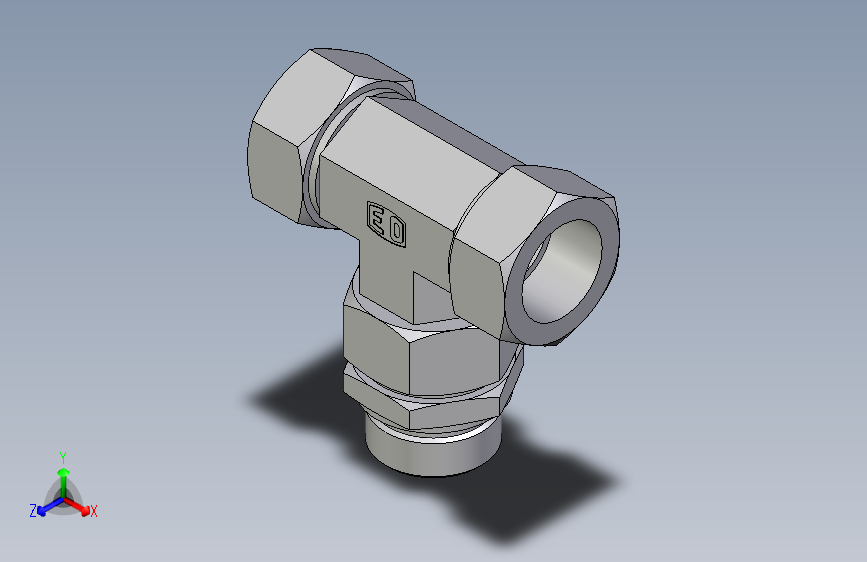 卡套式工业通用硬管接头EO_Assembled_adjustable_standpipe_branch_tee_EVT35LR71