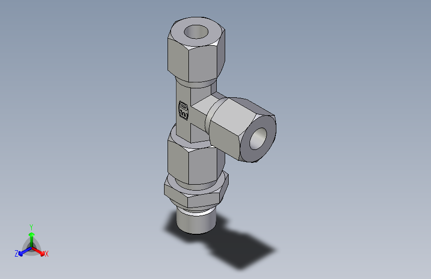 卡套式工业通用硬管接头EO_Assembled_adjustable_standpipe_run_tee_EVL08LR71