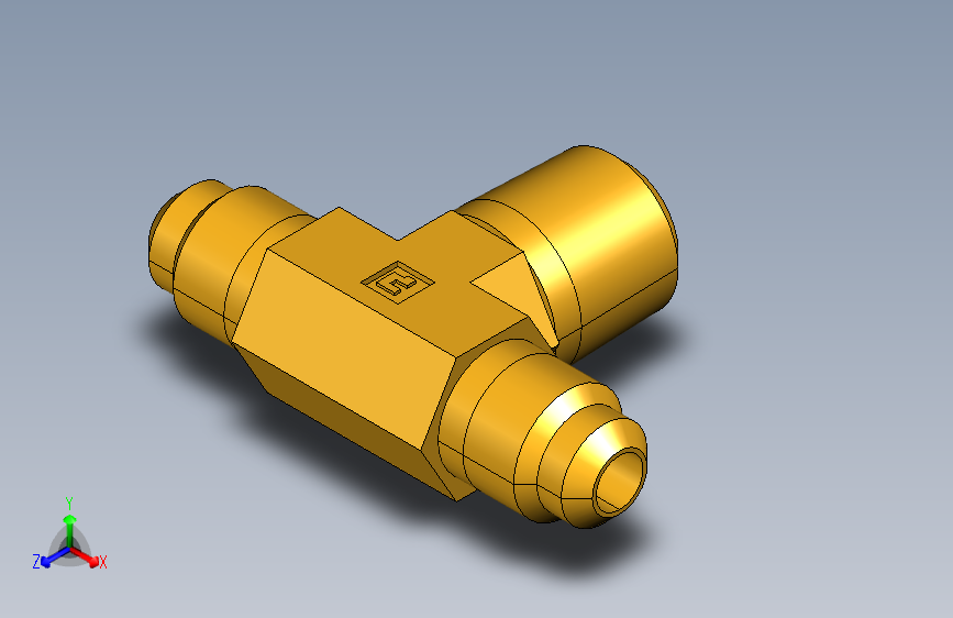 扩口式工业通用硬管接头Male Branch Tee 145F-4-4