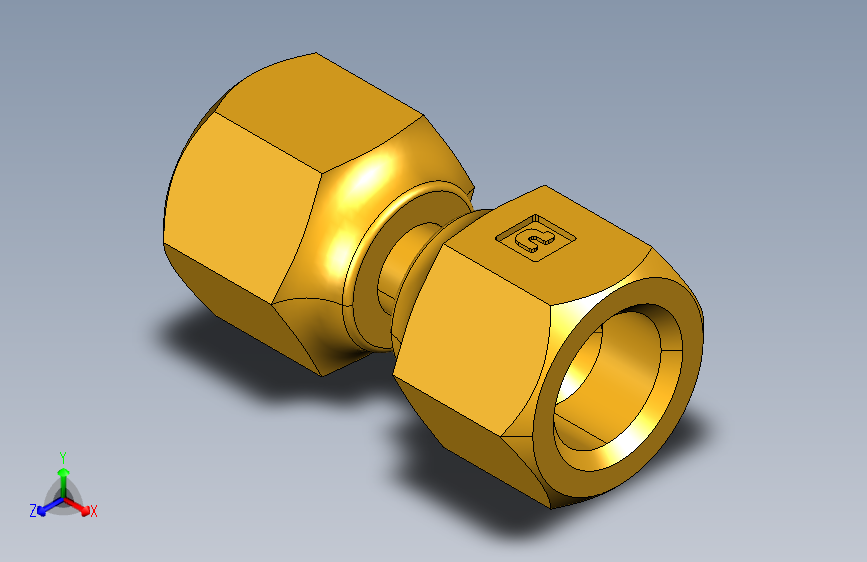 扩口式工业通用硬管接头Swivel Nut Valve Connector 14FSV-4