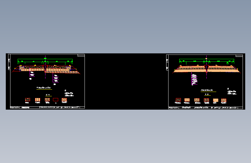 路面宽度24.5m行车道4条说明及CAD图（总说明书、路线、路基及排水、路面及排水、小桥、涵洞）