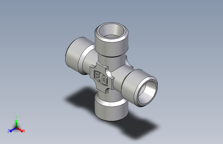 卡套式工业通用硬管接头EO_Union_cross_K06LLCFX