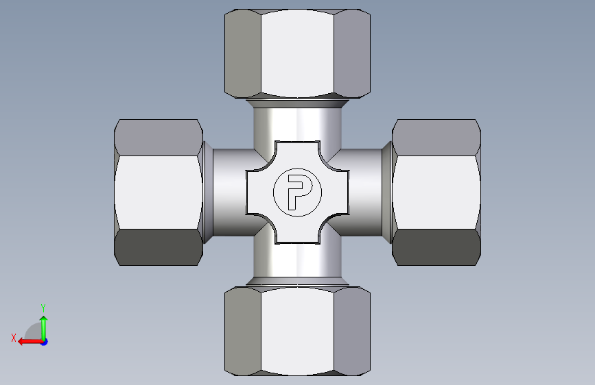 卡套式工业通用硬管接头EO_Union_cross_K12ZL71