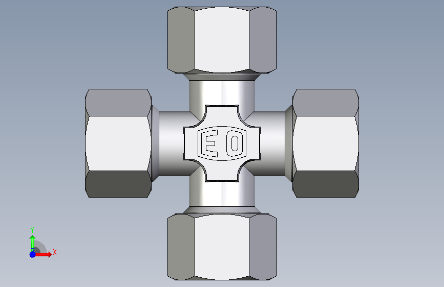 卡套式工业通用硬管接头EO_Union_cross_K12ZL71