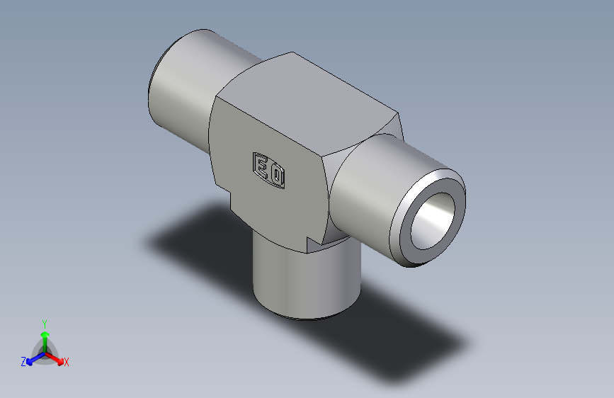 卡套式工业通用硬管接头EO_Union_tee_T06SCFX