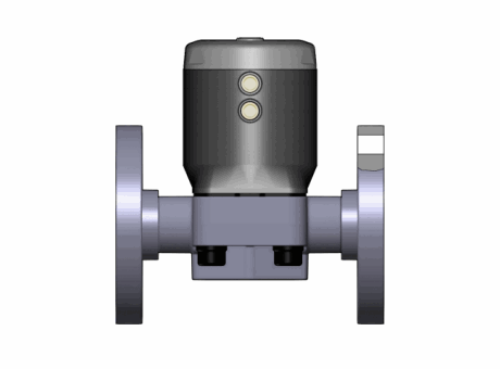 12DKPOAMCP DA 气动隔膜阀双作用与固定法兰，钻孔ANSI B16.5条款150 FF。面对面根据EN 558-1 PP-H