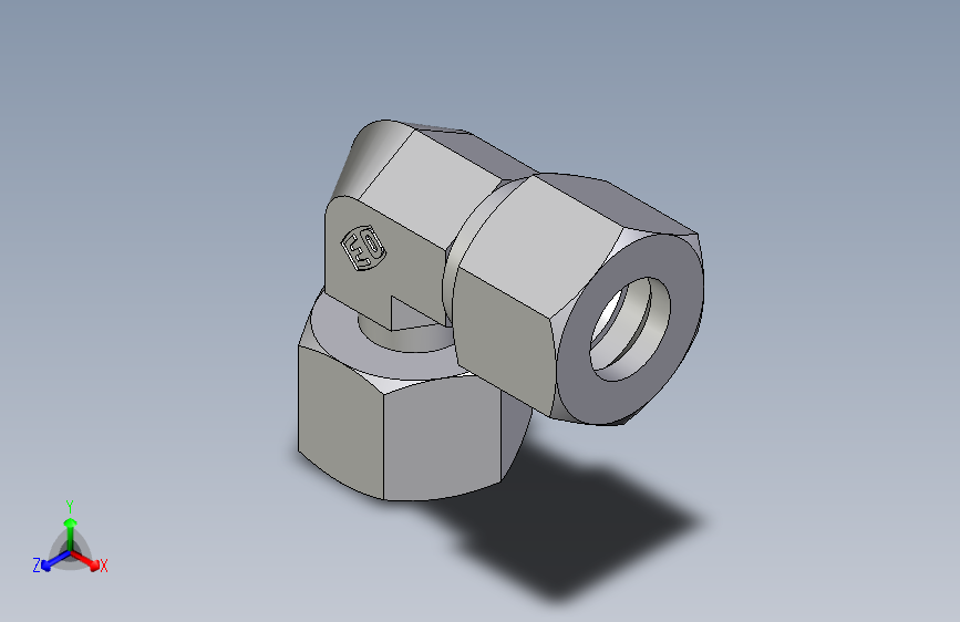 卡套式工业通用硬管接头EO_Standpipe_elbow_EVW12L71