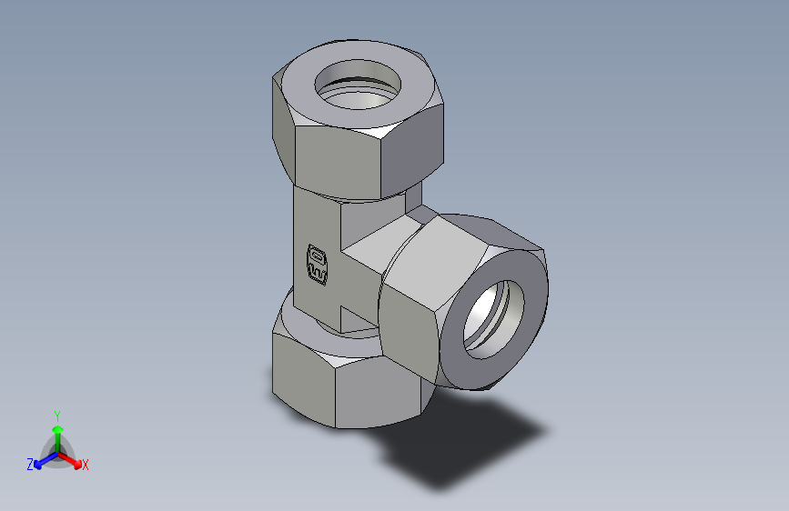 卡套式工业通用硬管接头EO_Standpipe_run_tee_EVL18LCF