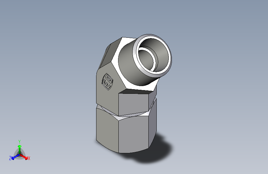 卡套式工业通用硬管接头EO_Swivel_nut_45_deg_elbow_EV10LOMDCF