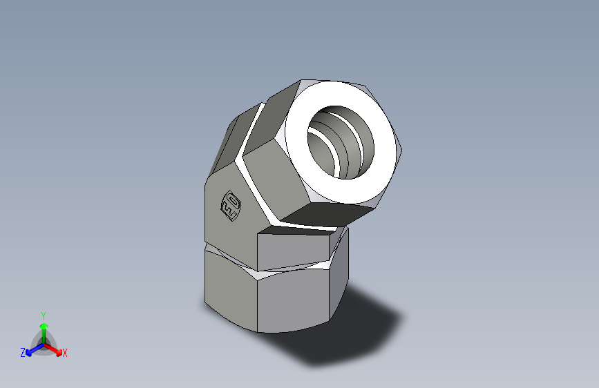 卡套式工业通用硬管接头EO_Swivel_nut_45_deg_elbow_EV30ZSCF