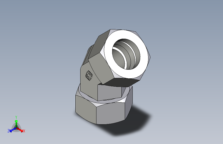 卡套式工业通用硬管接头EO_Swivel_nut_45_deg_elbow_EV38SCF