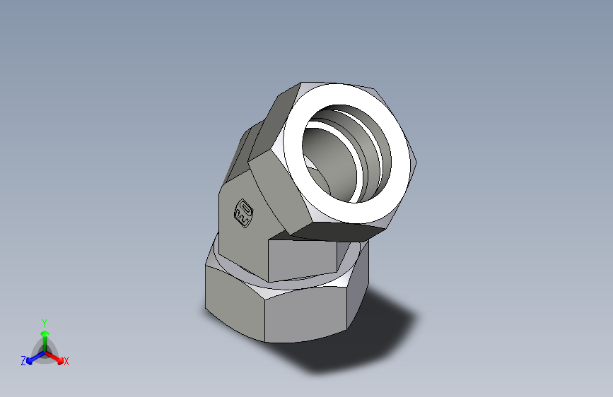 卡套式工业通用硬管接头EO_Swivel_nut_45_deg_elbow_EV42LCF