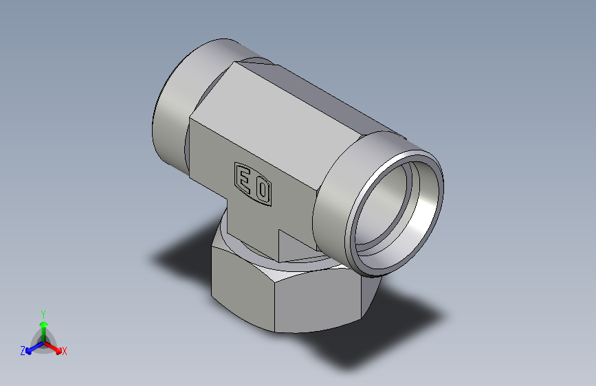 卡套式工业通用硬管接头EO_Swivel_nut_branch_tee_ET35LOMD71