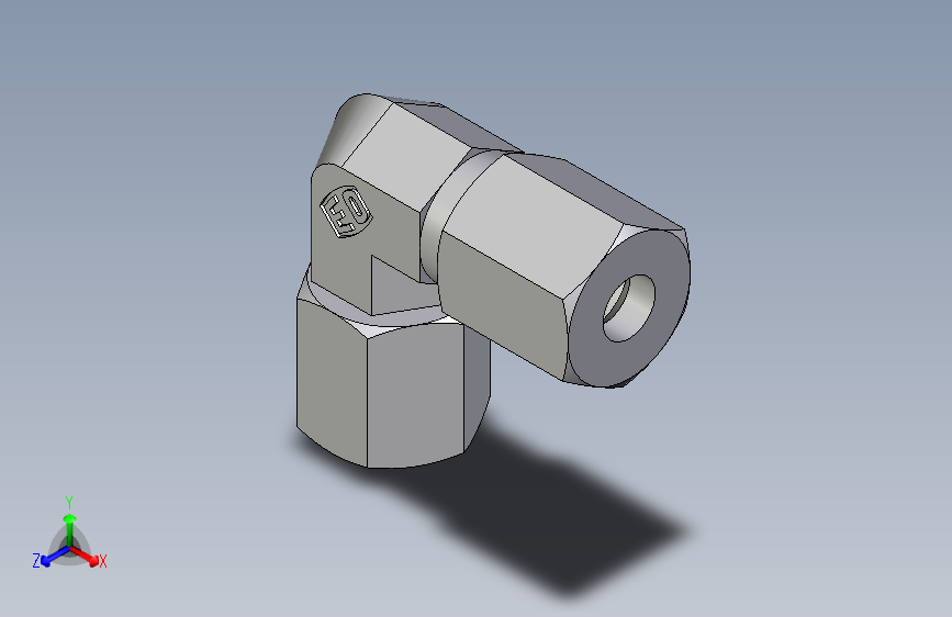 卡套式工业通用硬管接头EO_Swivel_nut_elbow_EW06LCF