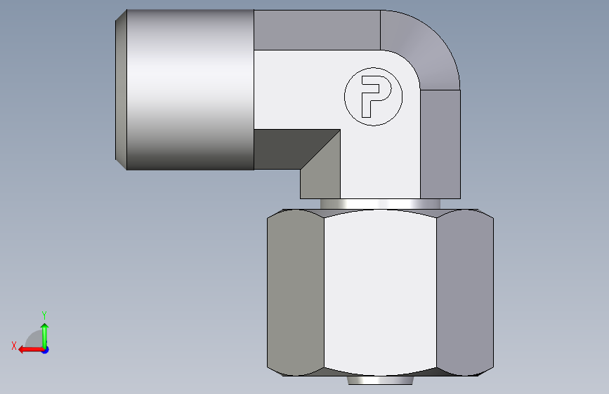 卡套式工业通用硬管接头EO_Swivel_nut_elbow_EW06SOMD71_STEP_模型图纸下载 懒石网