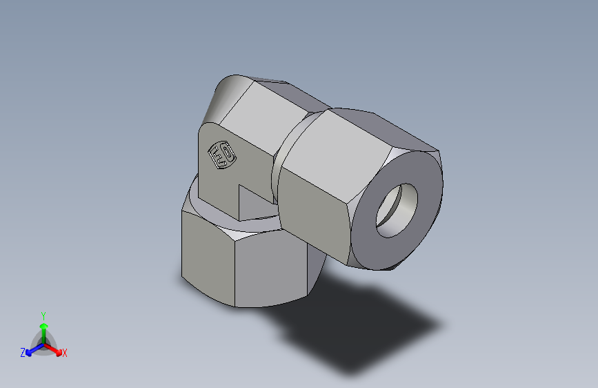卡套式工业通用硬管接头EO_Swivel_nut_elbow_EW10S71