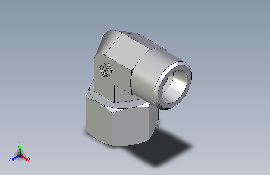 卡套式工业通用硬管接头EO_Swivel_nut_elbow_EW10SOMDCF