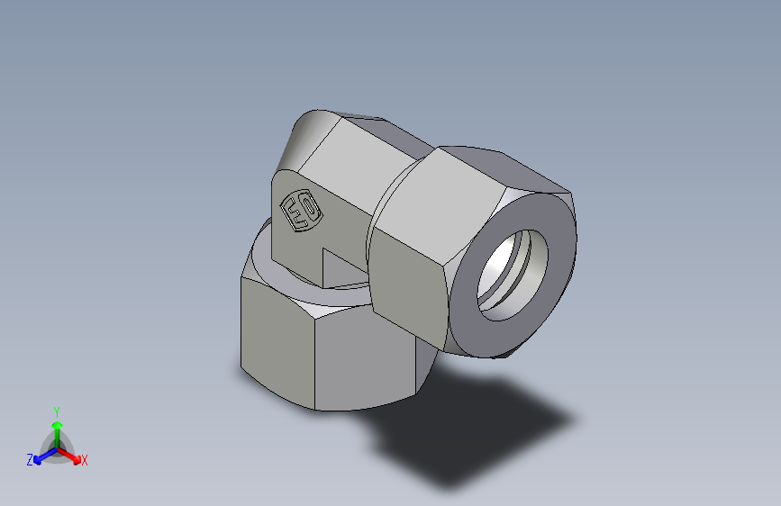 卡套式工业通用硬管接头EO_Swivel_nut_elbow_EW15L71