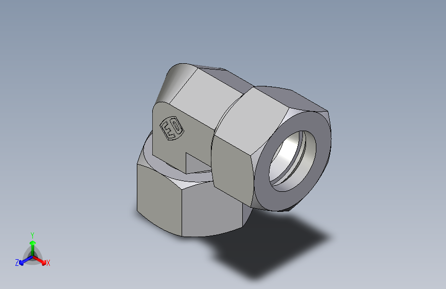 卡套式工业通用硬管接头EO_Swivel_nut_elbow_EW22L71