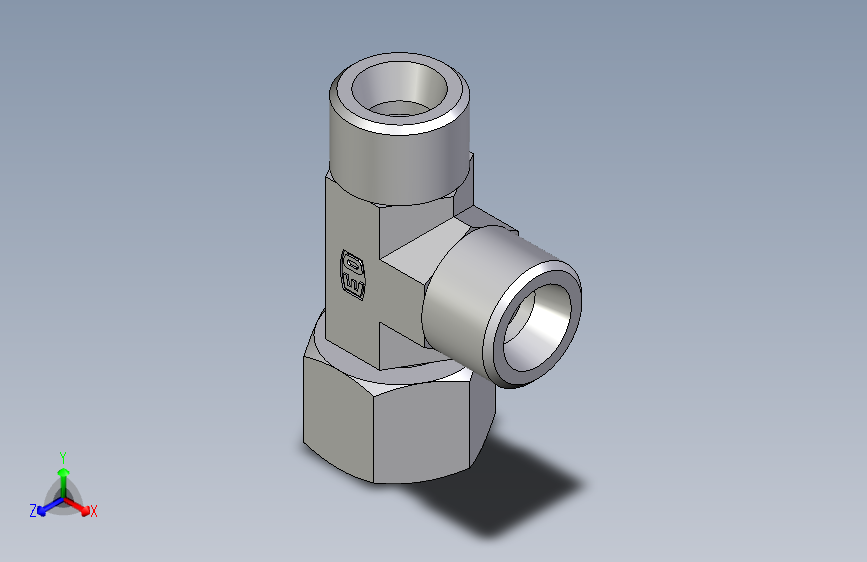 卡套式工业通用硬管接头EO_Swivel_nut_run_tee_EL10SOMDCF