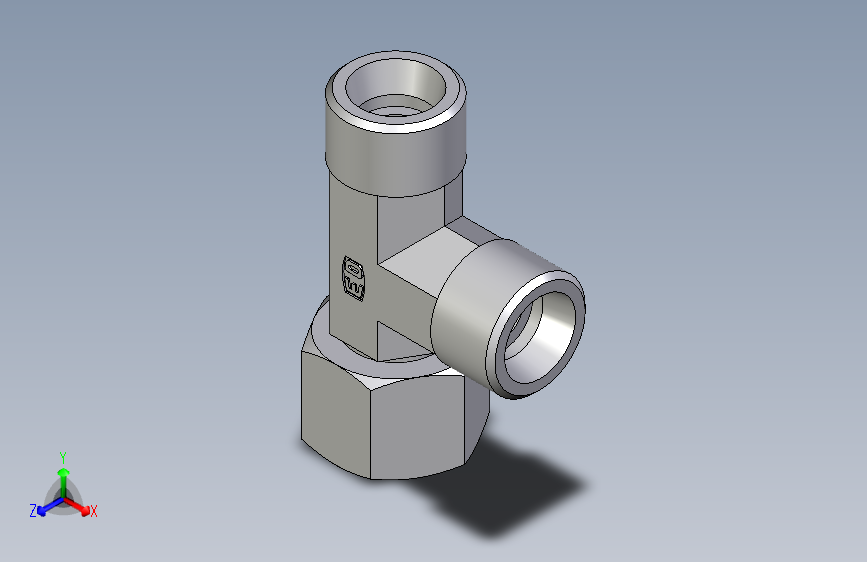 卡套式工业通用硬管接头EO_Swivel_nut_run_tee_EL12SOMDCF