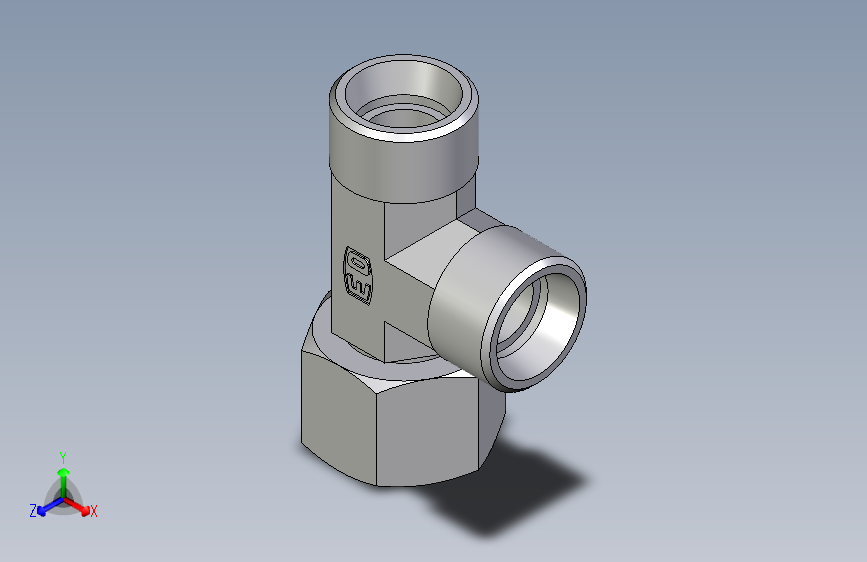卡套式工业通用硬管接头EO_Swivel_nut_run_tee_EL15LOMD71