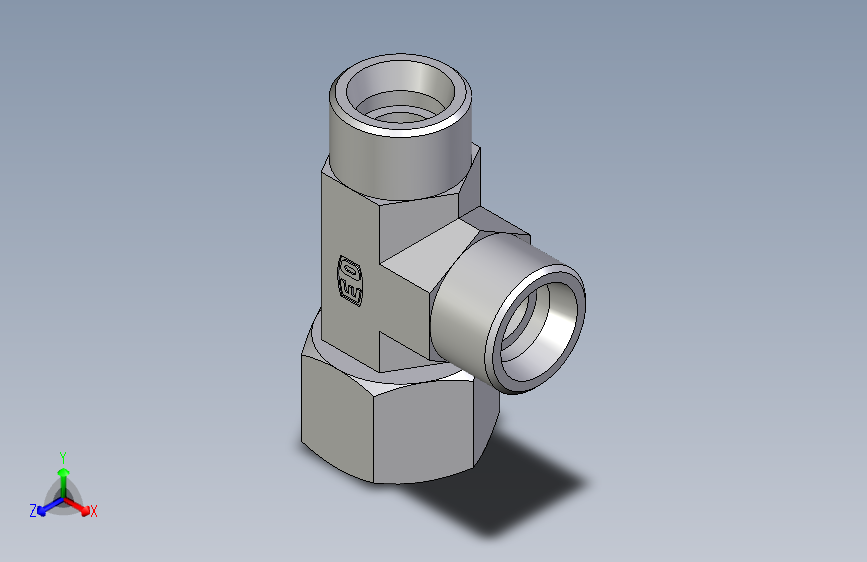 卡套式工业通用硬管接头EO_Swivel_nut_run_tee_EL16SOMDCF