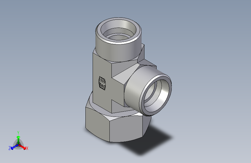 卡套式工业通用硬管接头EO_Swivel_nut_run_tee_EL25SOMDCF