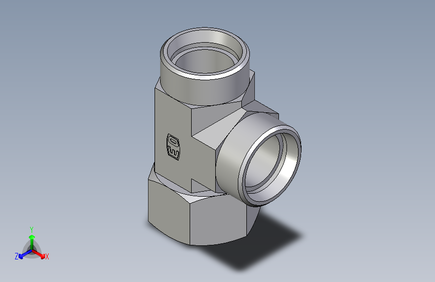 卡套式工业通用硬管接头EO_Swivel_nut_run_tee_EL28LOMD71
