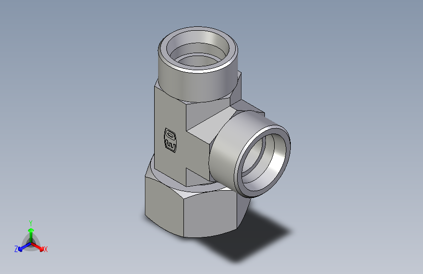 卡套式工业通用硬管接头EO_Swivel_nut_run_tee_EL30SOMD71