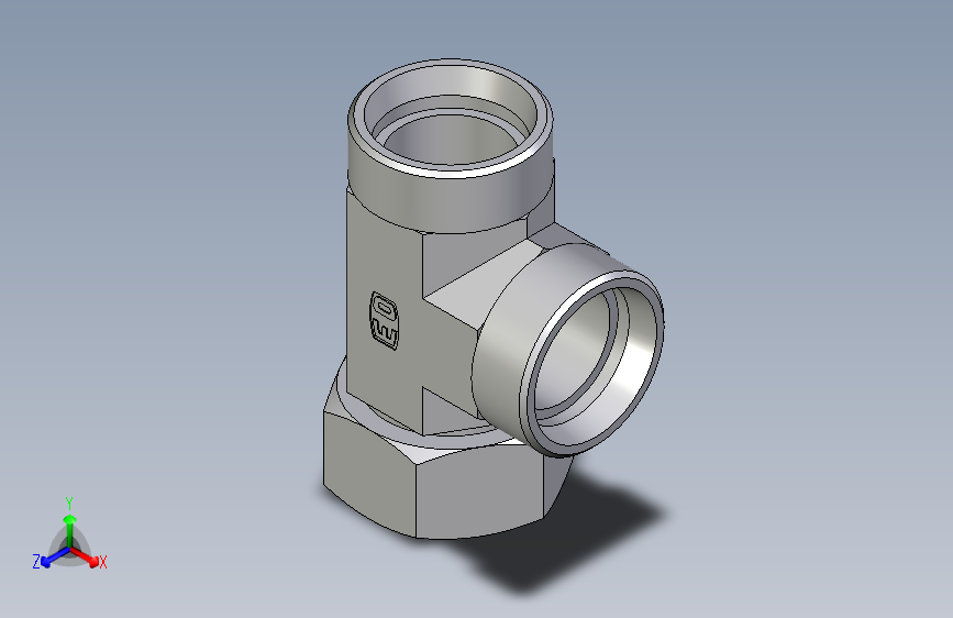 卡套式工业通用硬管接头EO_Swivel_nut_run_tee_EL35LOMD71