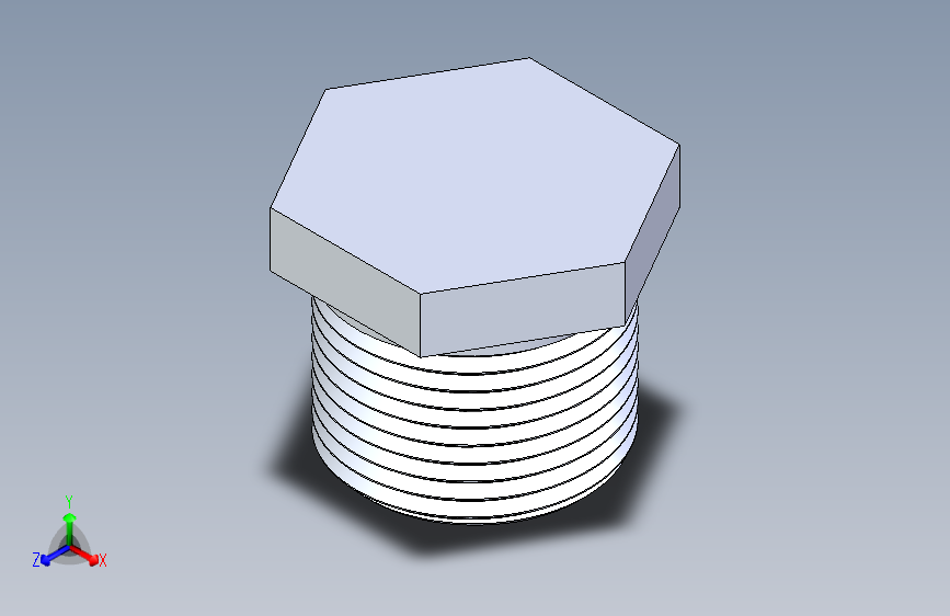 CPVC管件22-Sch80_Plug_MPT_9850-007_0.75in