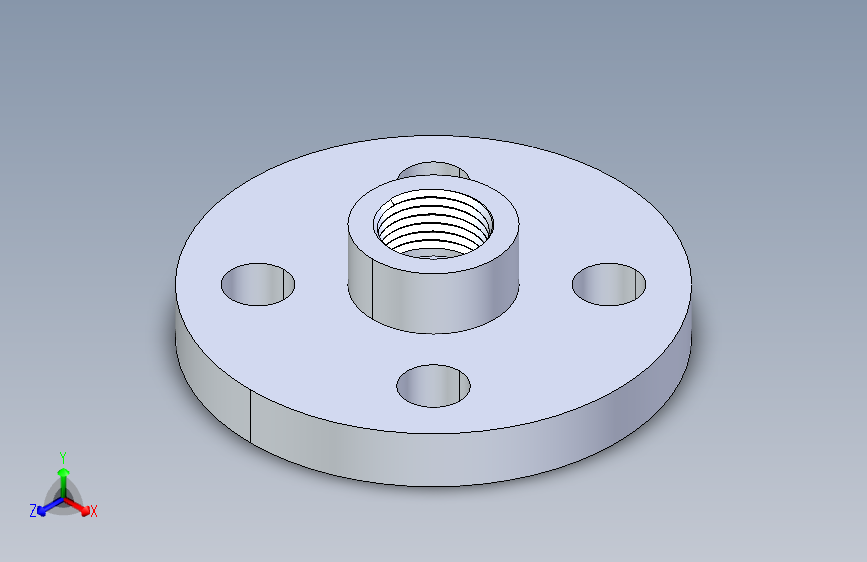 CPVC管件24-Sch80_Flange One-Piece_FPT_9852-005_0.5in