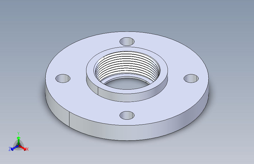 CPVC管件24-Sch80_Flange One-Piece_FPT_9852-025_2.5in