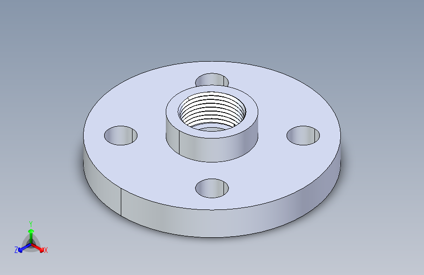 聚氯乙烯配件24-Sch80_Flange One-Piece_FPT_852-007_0.75in