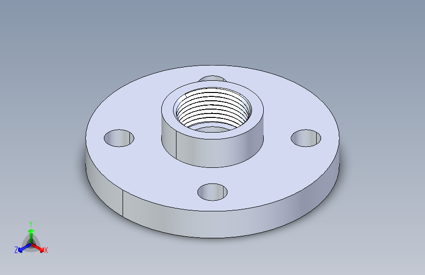 聚氯乙烯配件24-Sch80_Flange One-Piece_FPT_852-010_1in