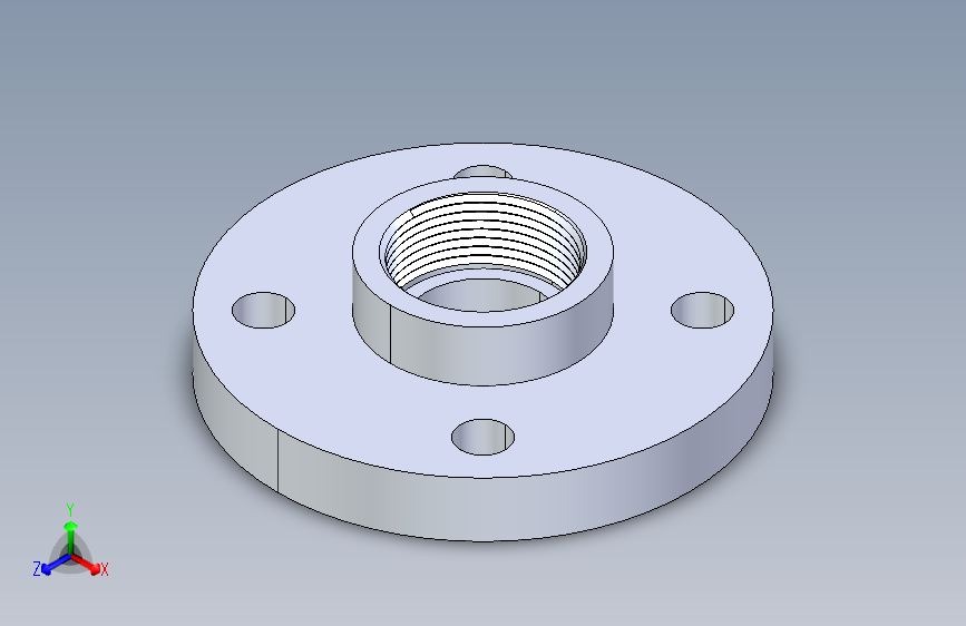 聚氯乙烯配件24-Sch80_Flange One-Piece_FPT_852-012_1.25in